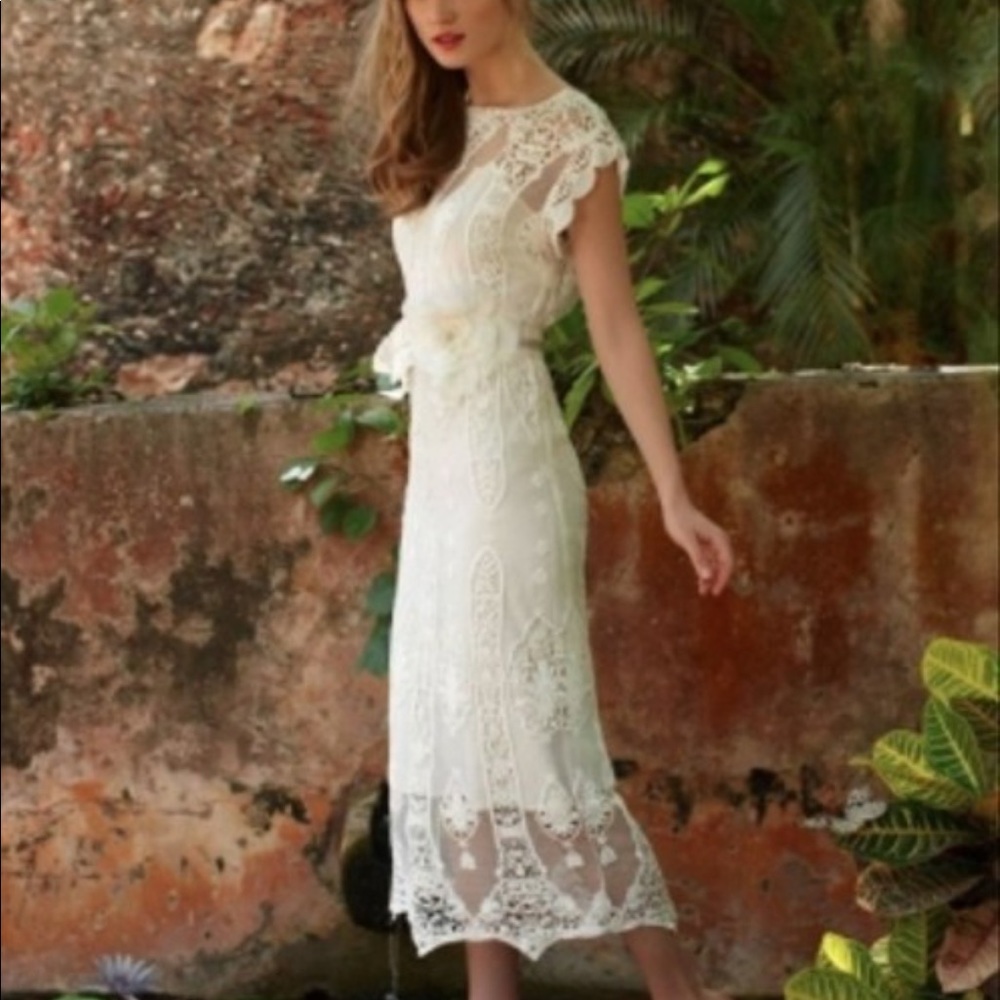 BHLDN LILLY DRESS BY MIGUELINA XS